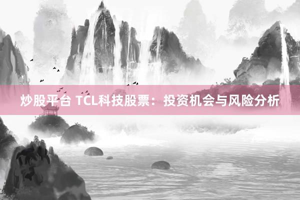 炒股平台 TCL科技股票：投资机会与风险分析