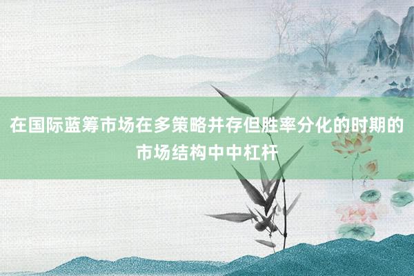 在国际蓝筹市场在多策略并存但胜率分化的时期的市场结构中中杠杆