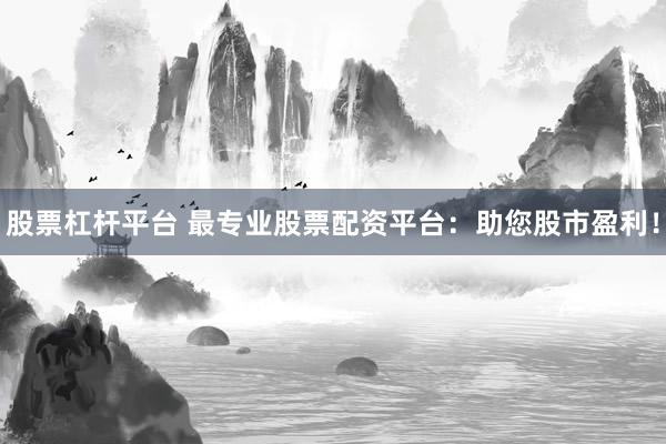 股票杠杆平台 最专业股票配资平台：助您股市盈利！